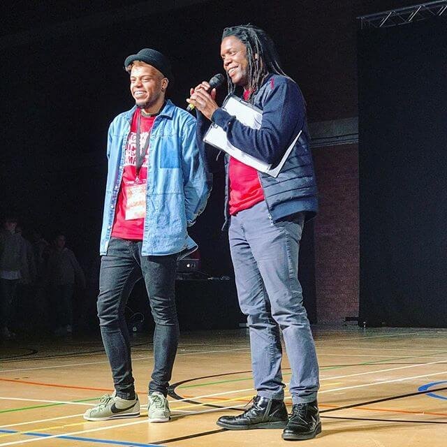 Our two main men taking centre stage #idance #hiphopinternationaluk