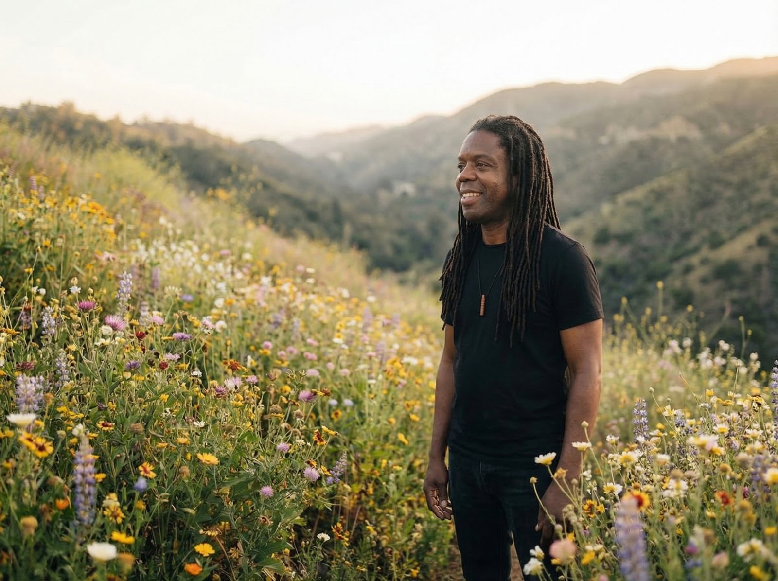 Omar Standing in a field